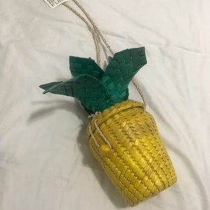 Handmade Woven Pineapple Purse